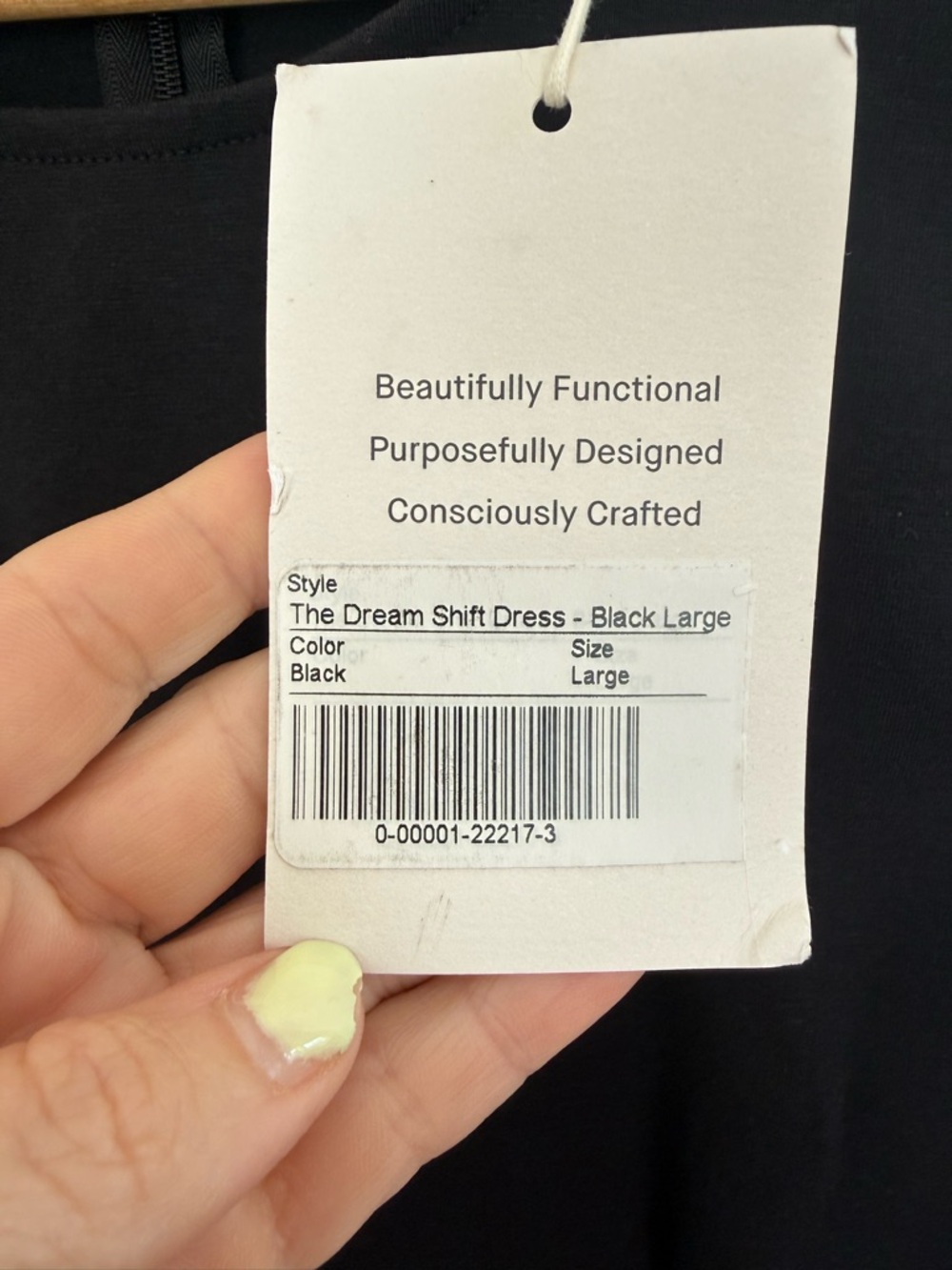 NWT Everlane The Dream ‘90s Shift Dress LBD Mini Sleeveless Stretchy Size L - Picture 9 of 13